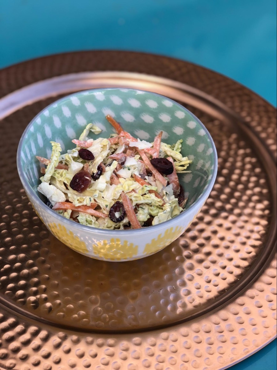 Salada de Repolho com Cenoura e Cranberry